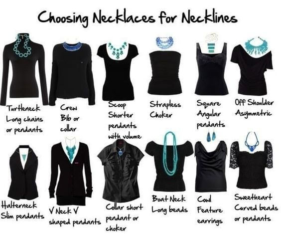 Jewelry -Guide to Picking Out Necklaces for your Necklines