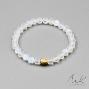 Square Rainbow Moonstone Opalite Bracelet by MK Designs