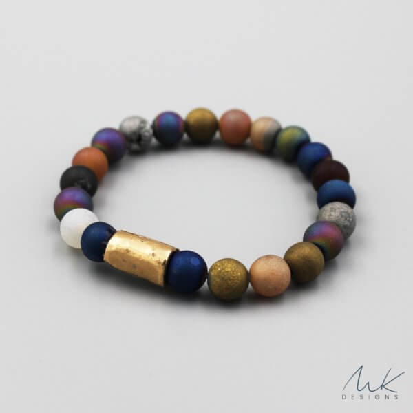 Bronze Mixed Druzy Agate Bracelet