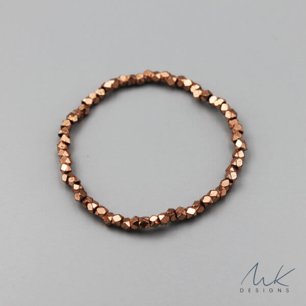 Sparkly Stretch Bracelet in Copper