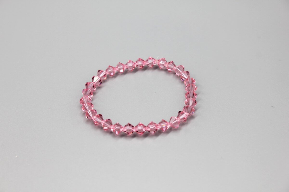 Pink and Clear Multicolor Swarovski Bracelet by MK Designs