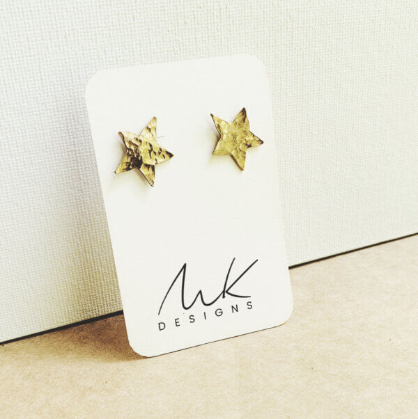 Bronze Star Stud Earrings