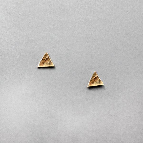 Geometric Triangle Stud Earrings by MK Designs