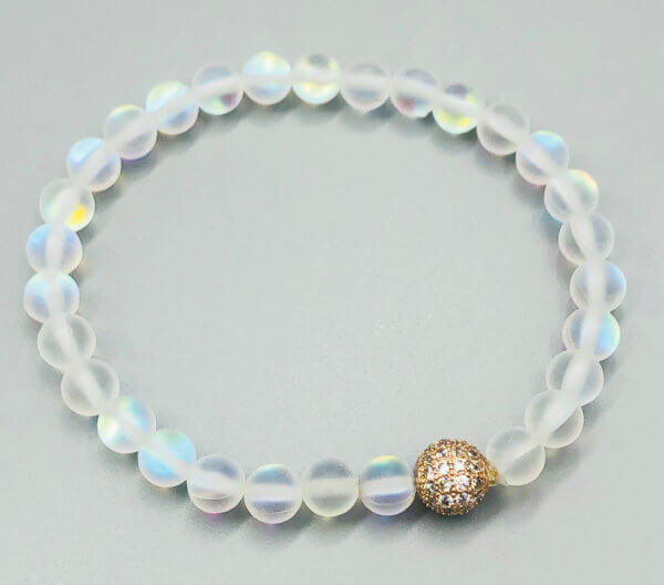Small Ball Rainbow Opalite Bracelet by MK Designs
