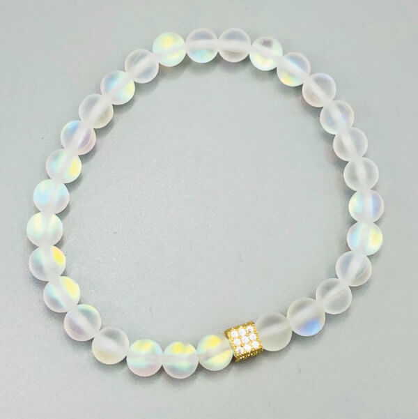 Square Rainbow Opalite Bracelet by MK Designs