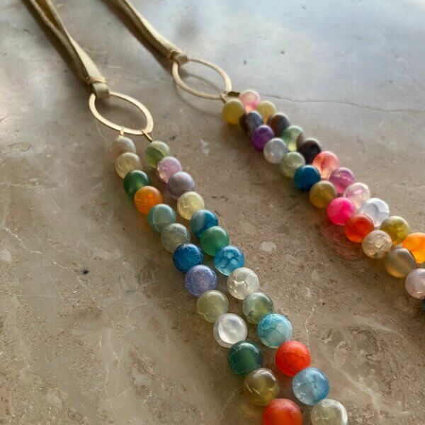 Long Bright Boho Necklace by MK Designs