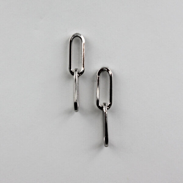 Sterling Paper Clip Earrings