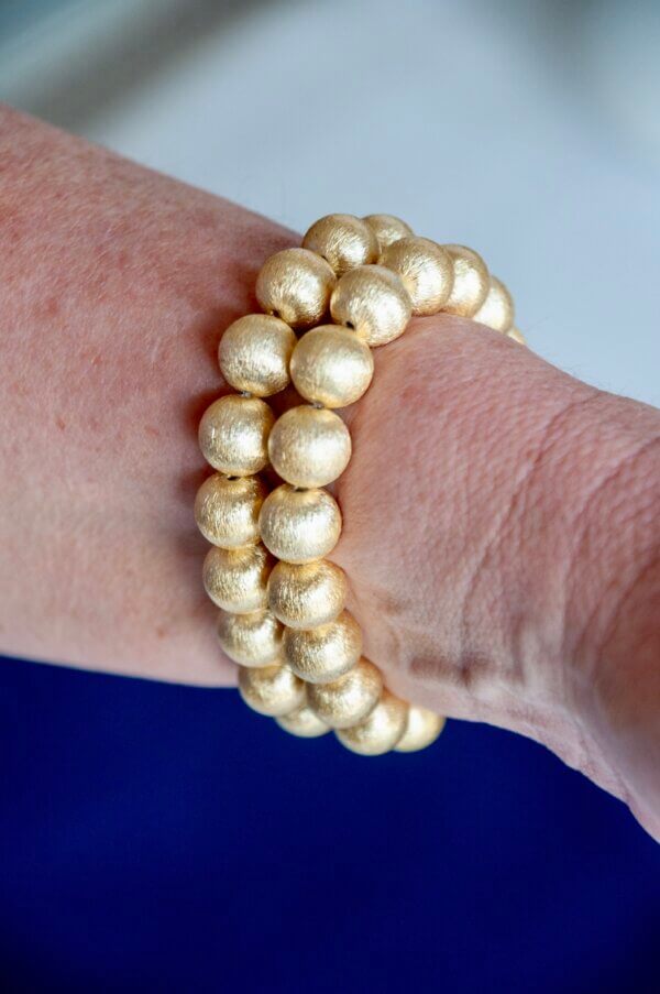 Annabelle Large Gold Bead Bracelet by MK Designs