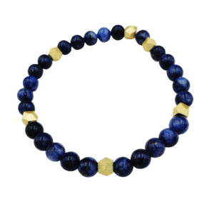 Lapis Blue and Gold Bracelet