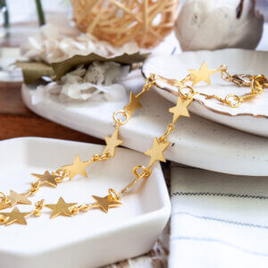 Gold Star Necklace by MK Designs