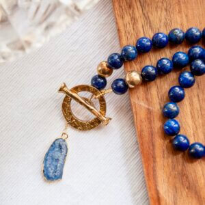 Blue Lapis Necklace by MK Designs