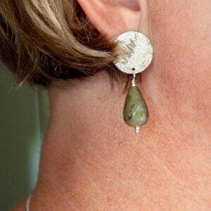 Labradorite Tear Drop Earrings by MK Designs