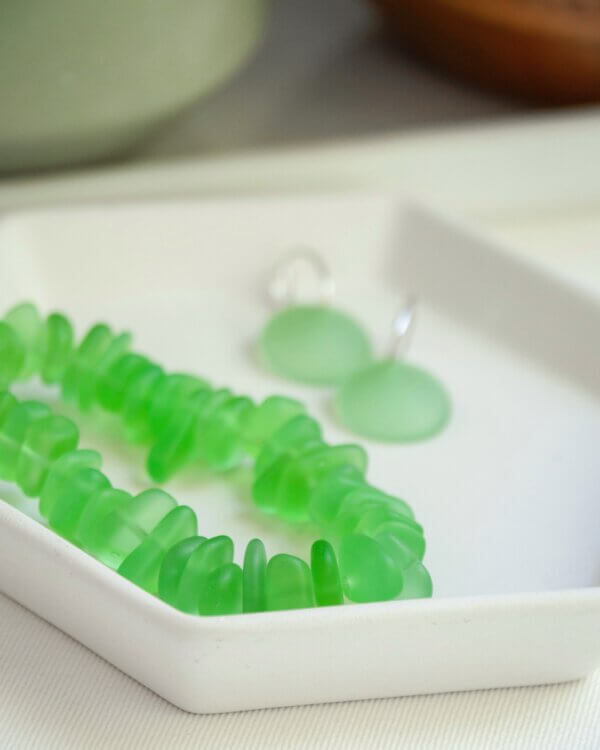 Sea Glass Pebble Bracelet by MK Designs