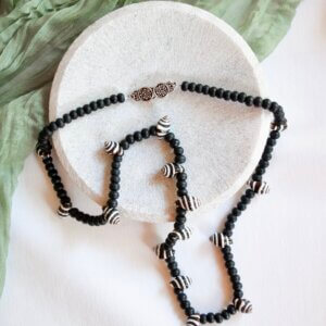 Black and White Shell Necklace by MK Designs