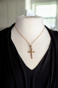 Bronze Cross Necklace by MK Designs